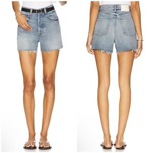 GRLFRND Jules Super High Rise Vintage Short in Wave Hill Size 29